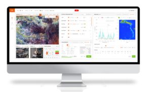a monitor with some software